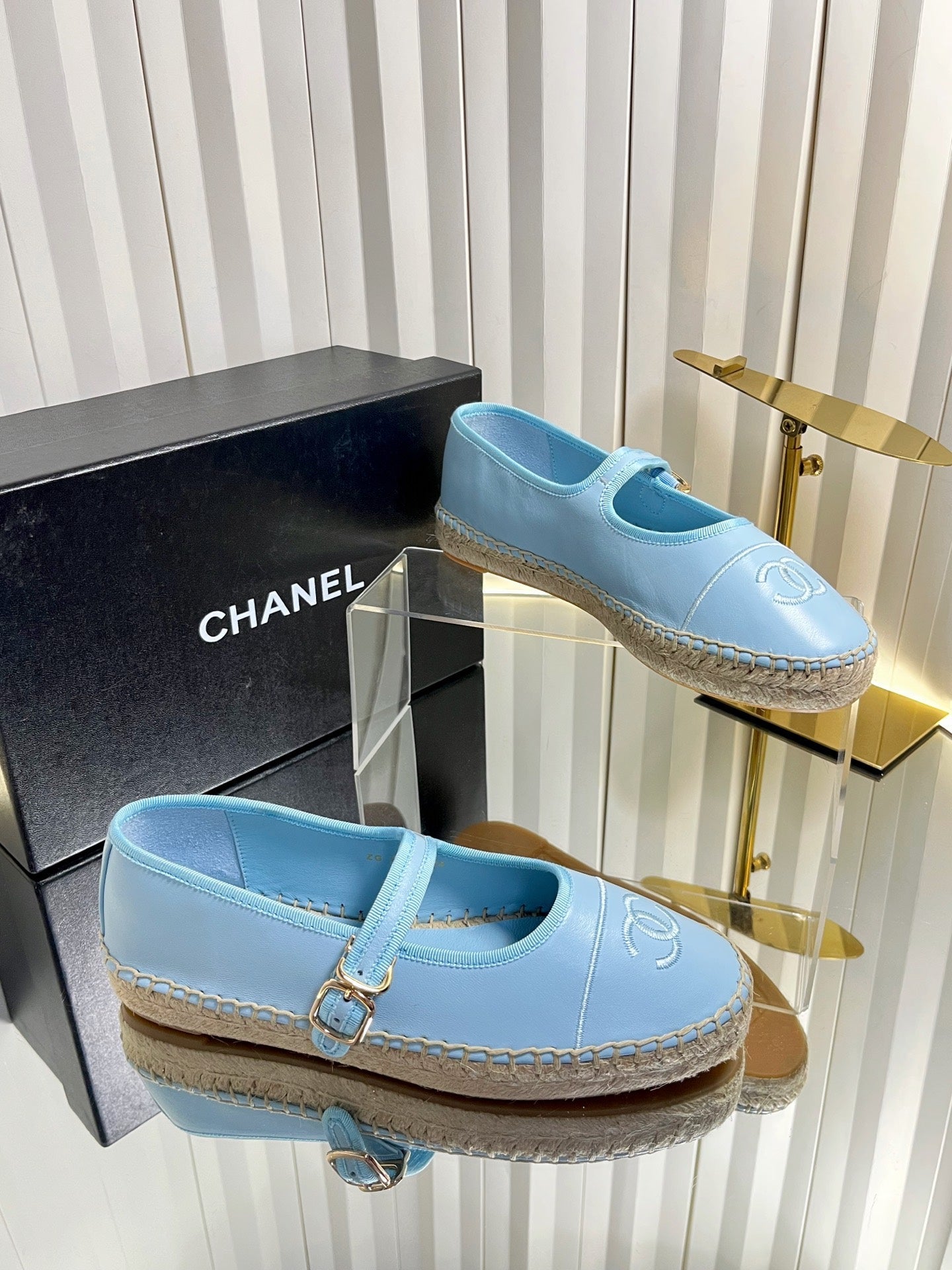 Chanel 2026 Mary Jane Espadrilles Sheepskin 767881