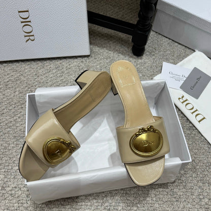 Dior 2026 Médaillon Buckle Sandal Lambskin