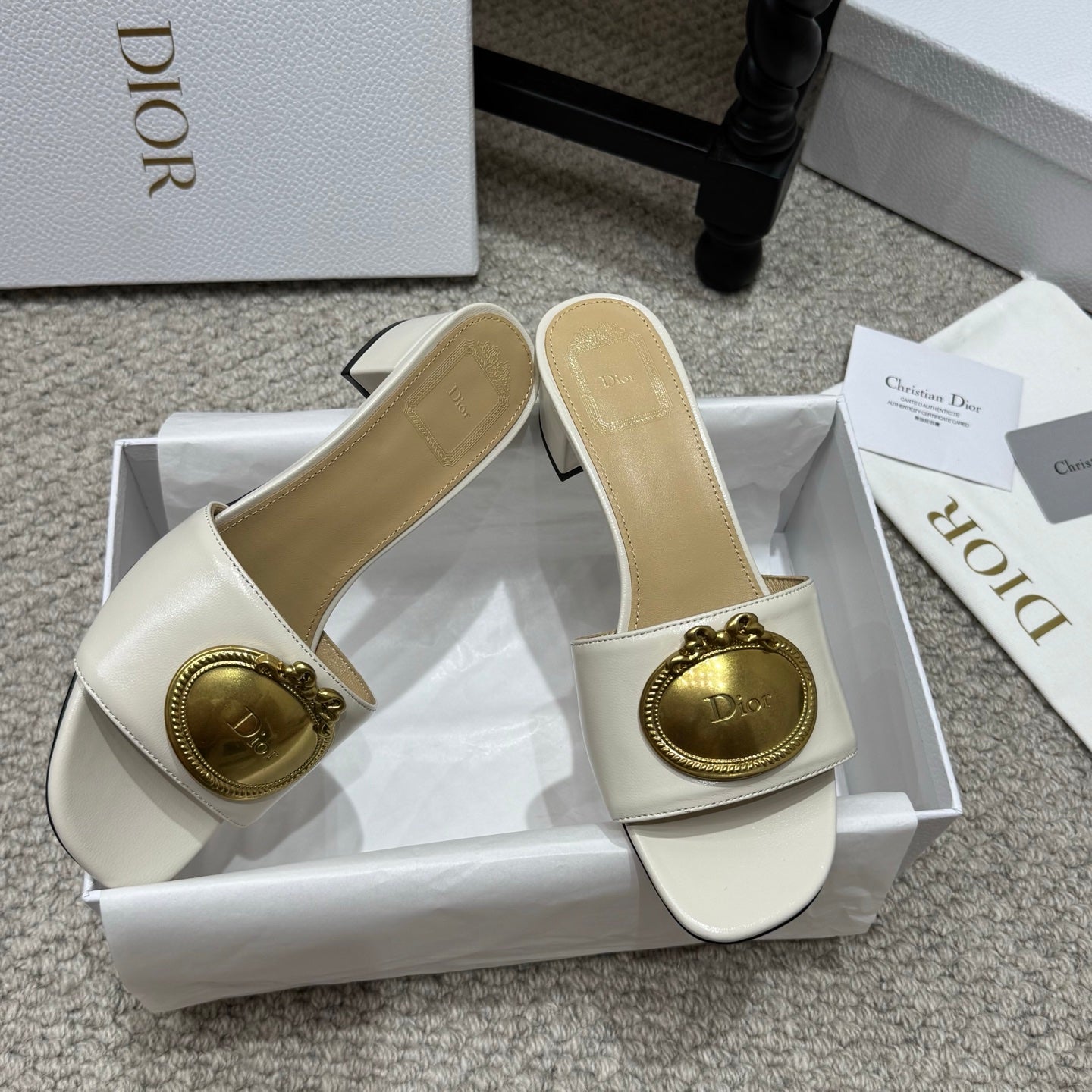 Dior 2026 Médaillon Buckle Sandal Lambskin