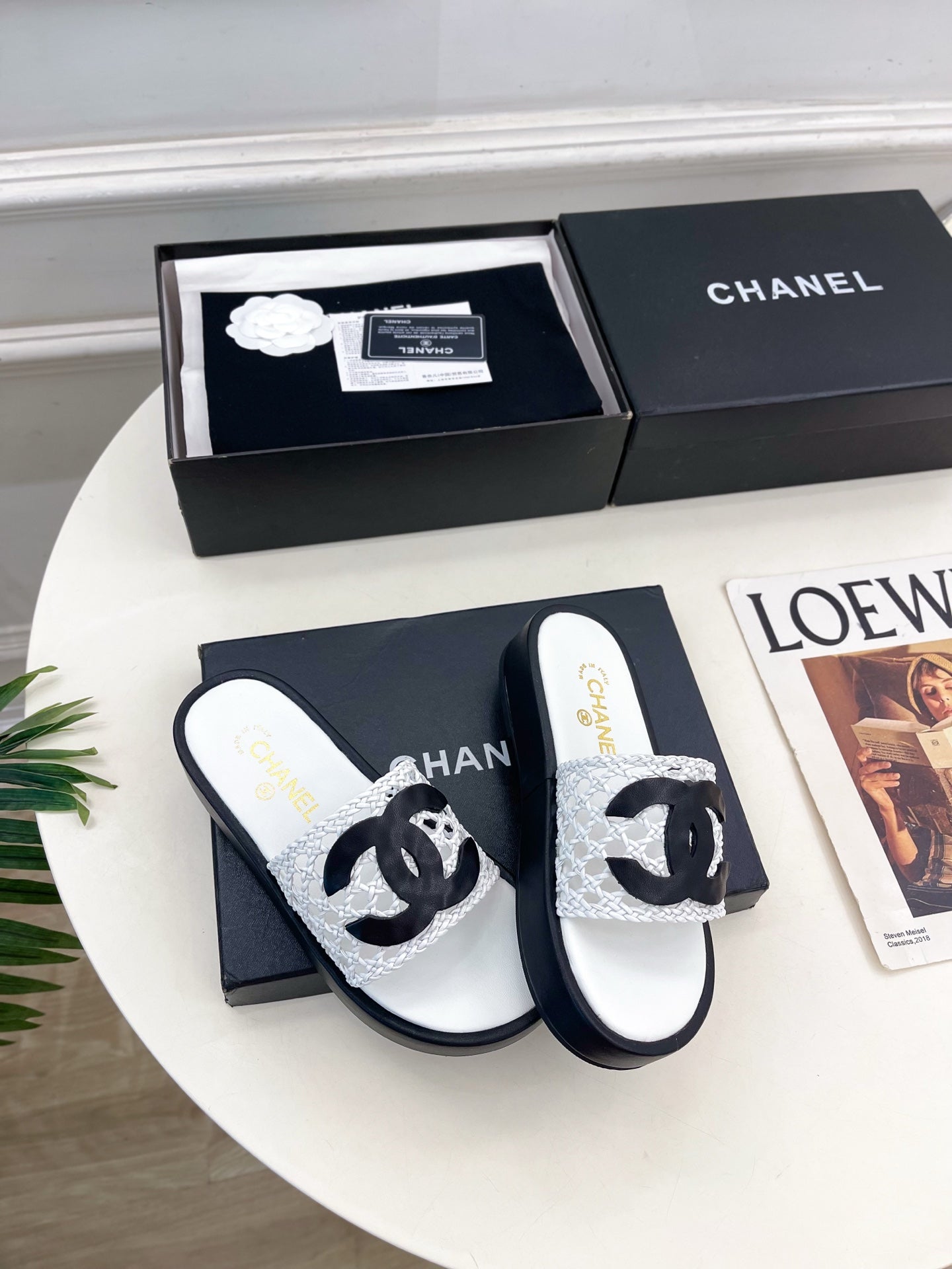 Chanel 2026 Platform Slippers Sheepskin 831543