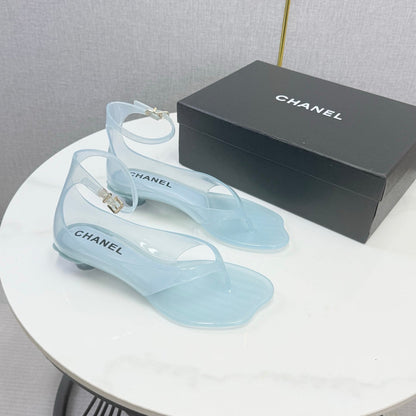 Chanel 2026 Thong Sandals CPU Crystal Lining 801673