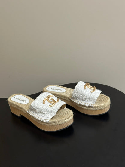 Chanel 2026 Classic Double C Buckle Slippers Sheepskin 834646