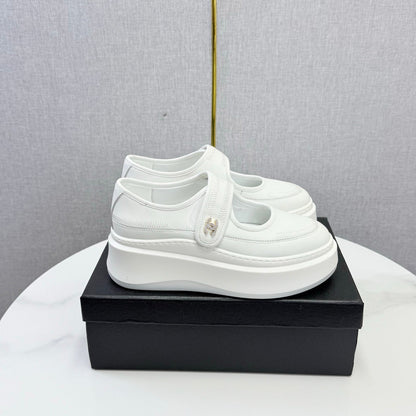 Chanel 2026 Platform Mary Jane Shoes Lambskin 801466
