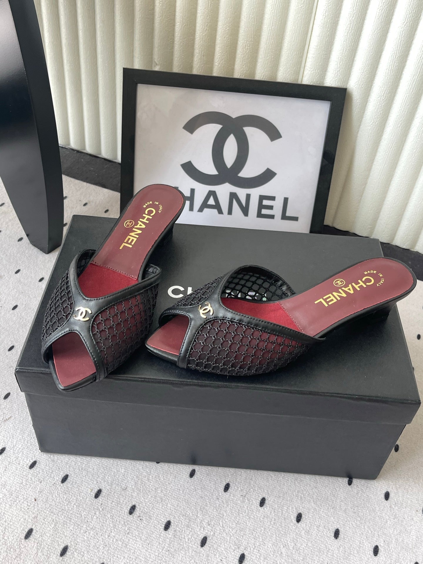 Chanel 2026 Mule Mesh Lambskin