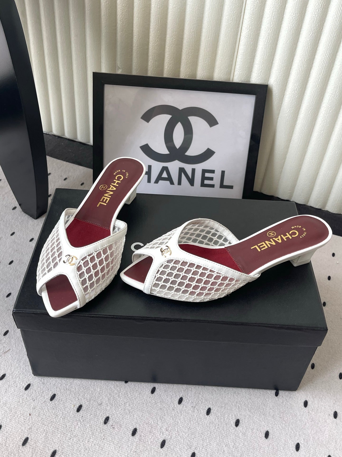 Chanel 2026 Mule Mesh Lambskin