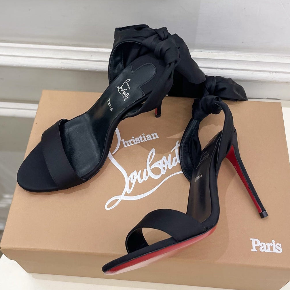 Christian Louboutin 2026 Sandale Du Désert 100mm Silk Fabric 831261