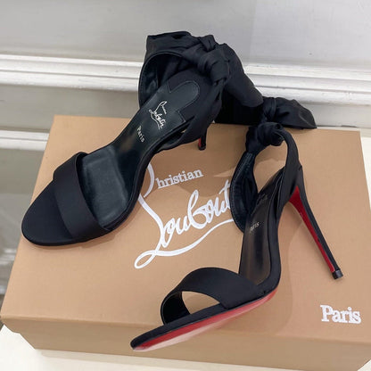 Christian Louboutin 2026 Sandale Du Désert 100mm Silk Fabric 831261