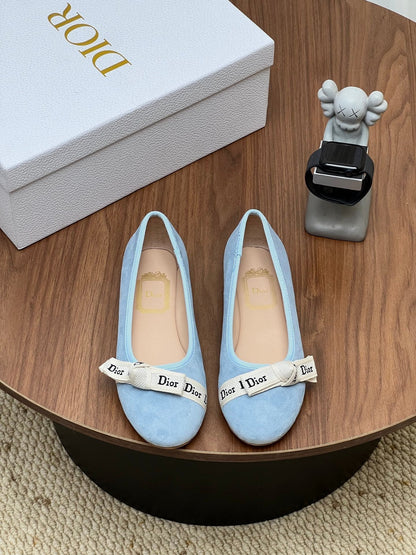 Dior 2026 Ballet Flat Velvet Cowhide 846591