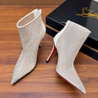 Christian Louboutin 2026 Constella 105mm Mesh Ankle Boot 870870