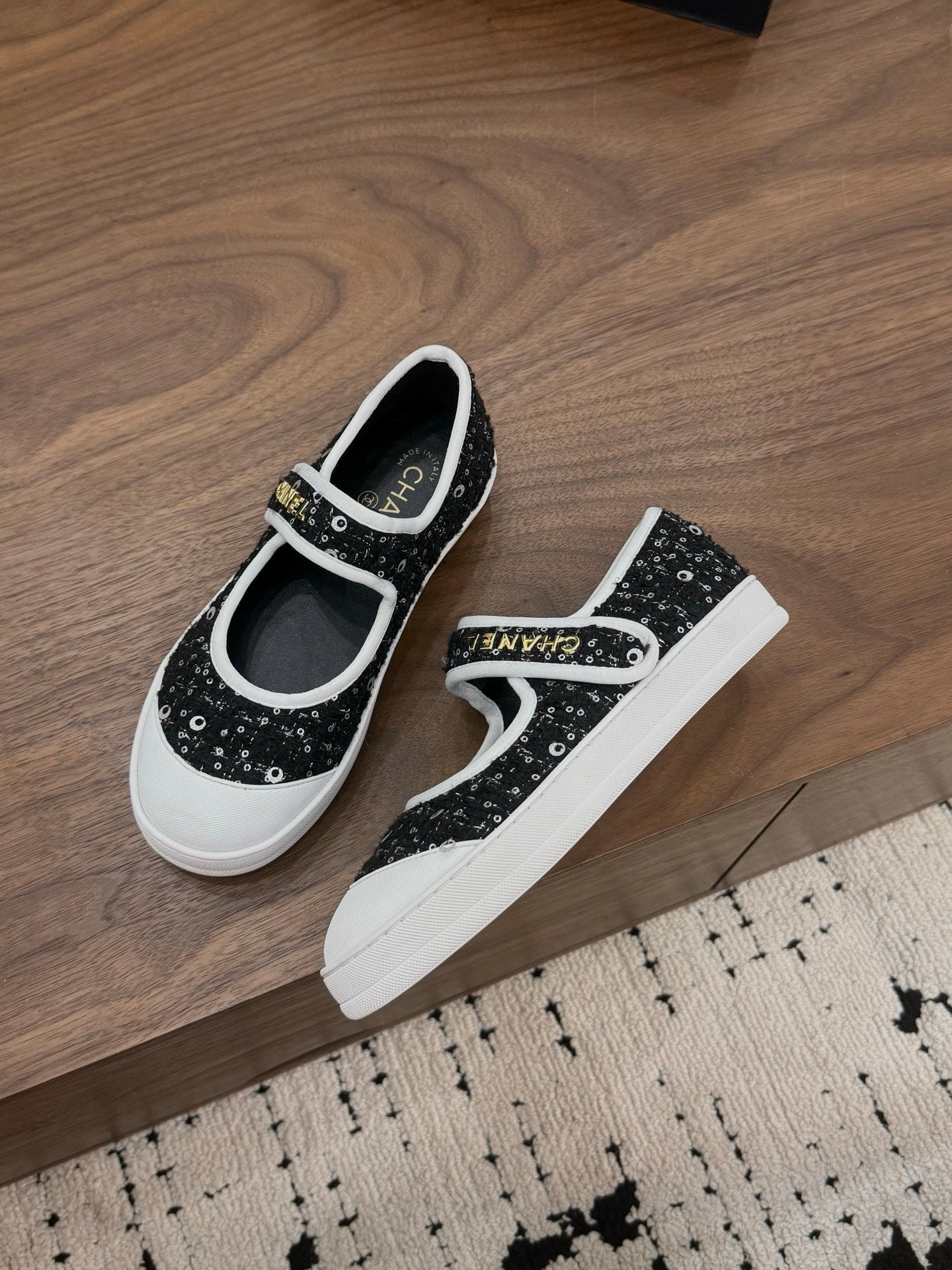 Chanel 2026 Ballet Flat Tweed Leather 904353