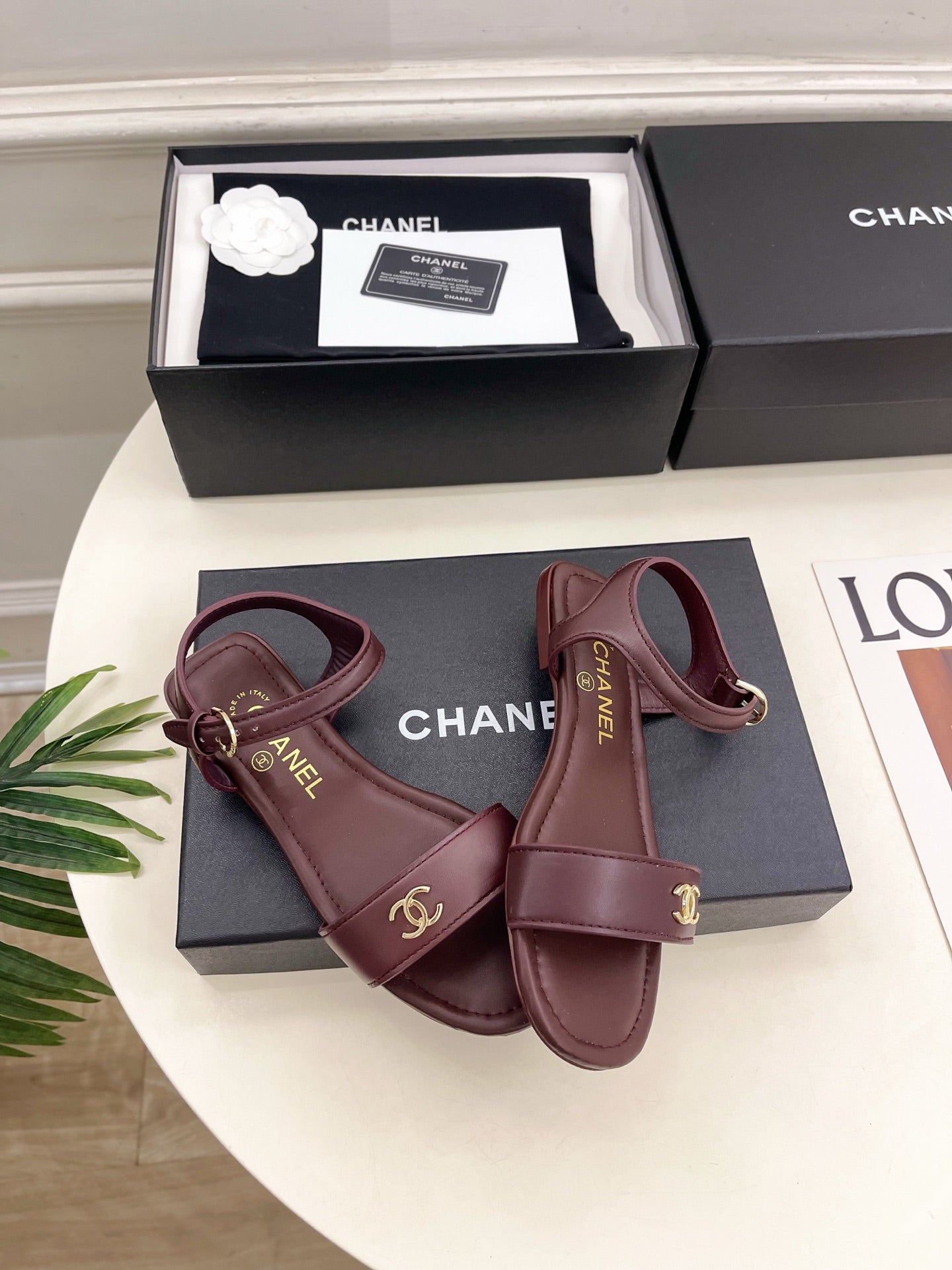 Chanel 2026 Double C Buckle Strappy Flat Sandals Lambskin Sheepskin 832342
