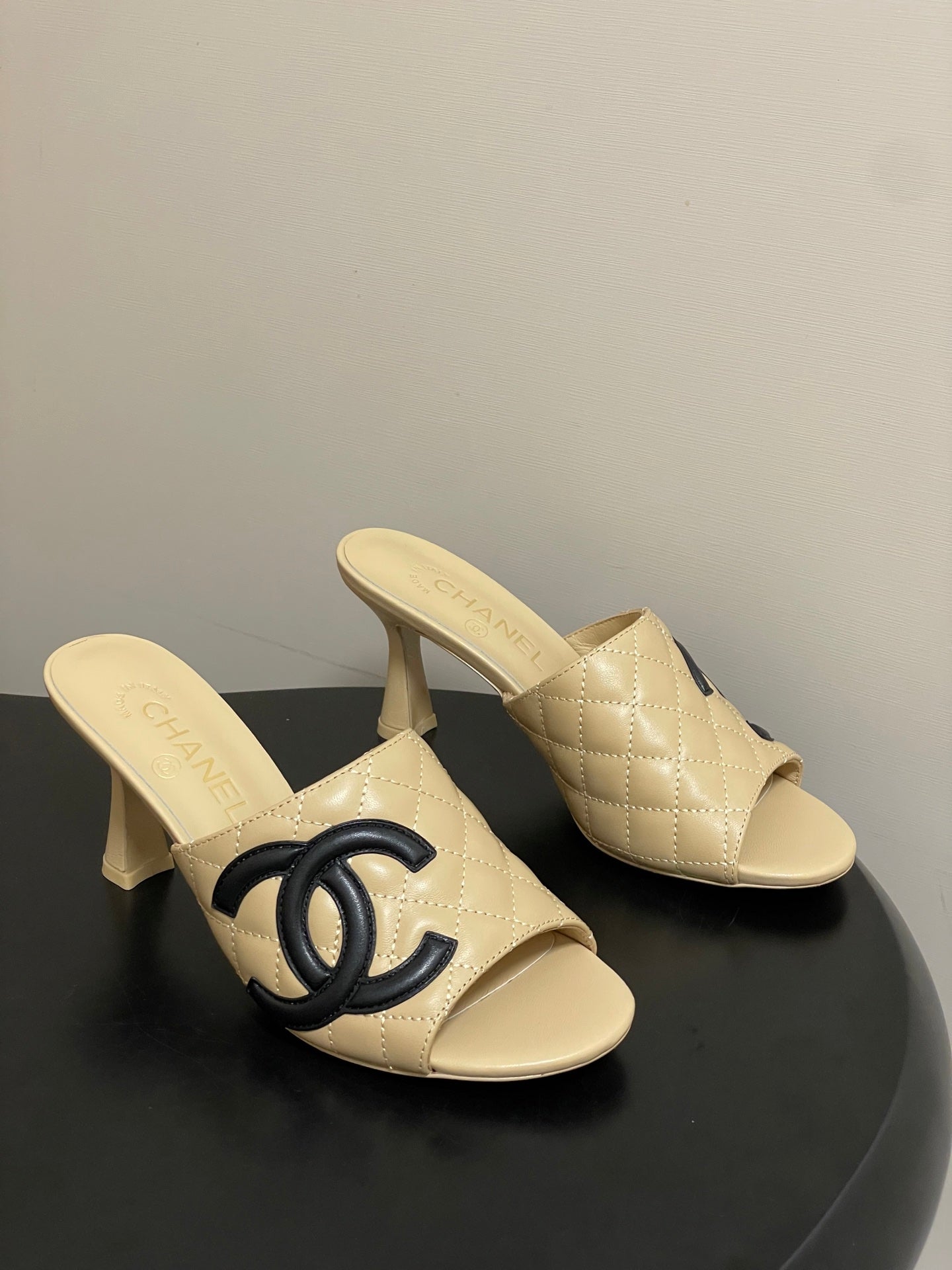 Chanel 2026 High-Heeled Sandals Lambskin Sheepskin 834712