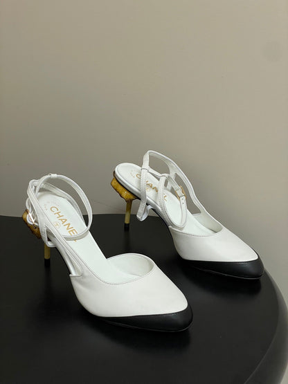 Chanel 2026 Mushroom Heel Sandals Leather Sheepskin 834723