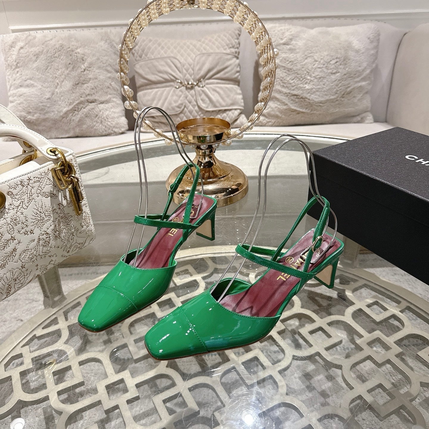 Chanel 2026 Mary Jane Sandals Leather Sheepskin 834483