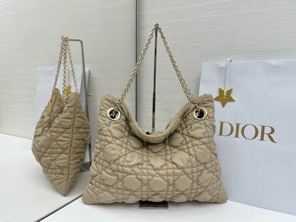 Dior 2026 Milly-La-Foret Bag 33cm Denim and Lambskin 158107