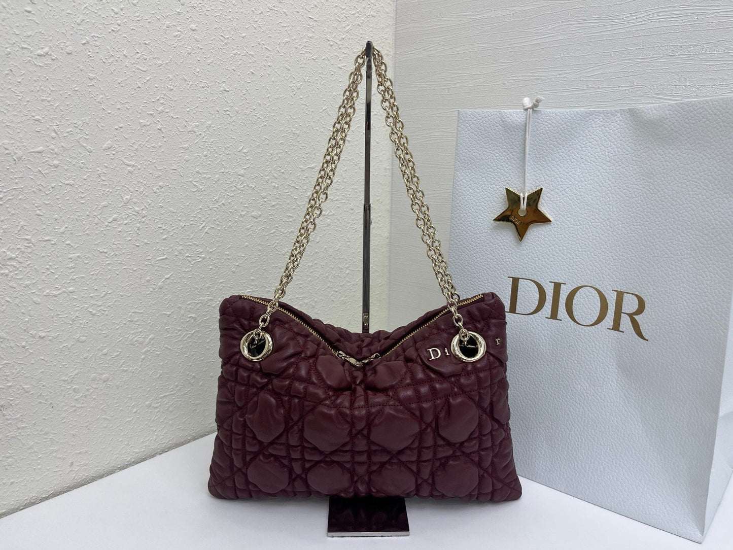 Dior 2026 Milly-La-Foret Bag 33cm Denim and Lambskin 158107