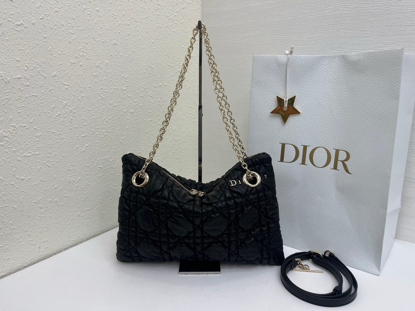 Dior 2026 Milly-La-Foret Bag 33cm Denim and Lambskin 158107
