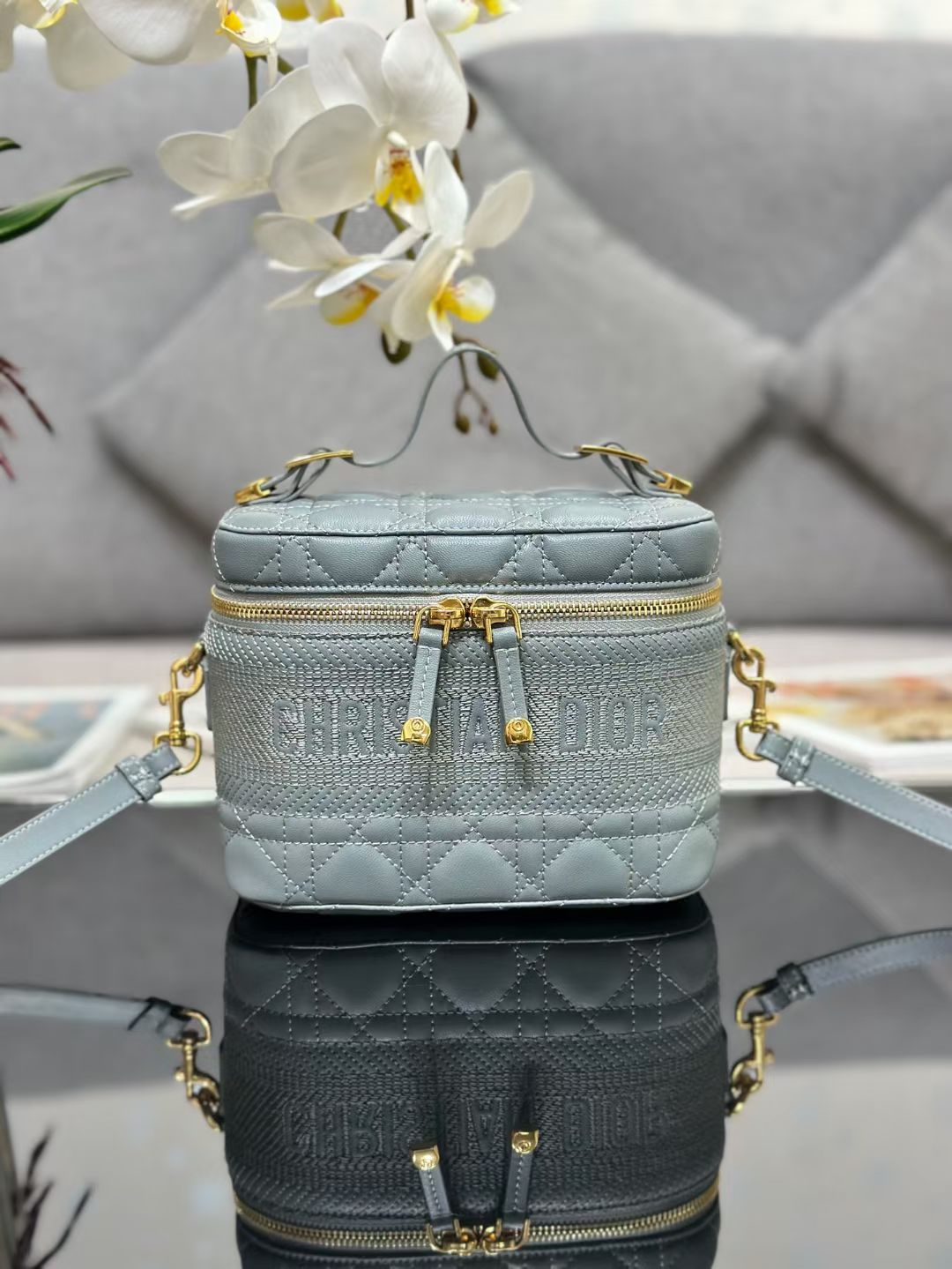 Dior 2026 Vanity Case 18.5cm Lambskin 158275