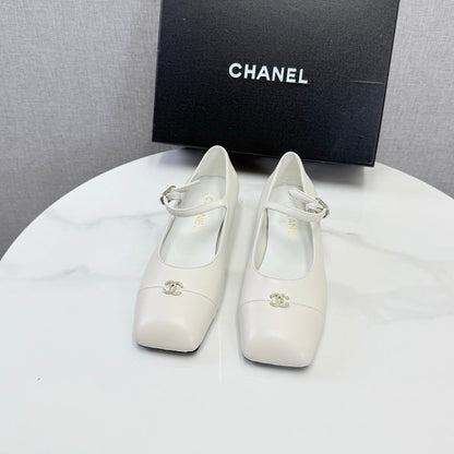 Chanel 2026 Mary Jane Ballet Flat Suede Sheepskin 904515