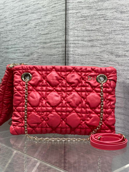 Dior 2026 Crunchy Bag 33cm Cannage Leather 378818