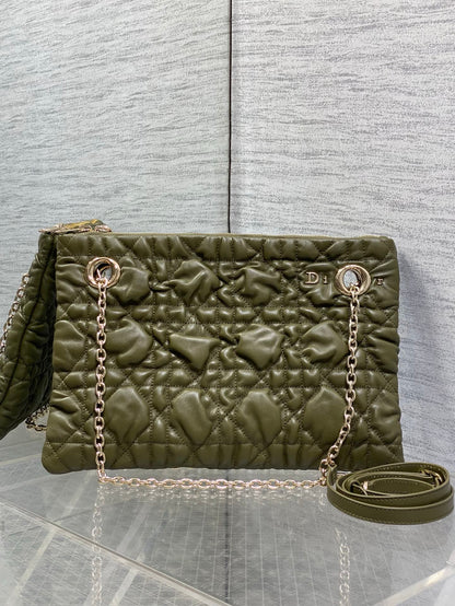 Dior 2026 Crunchy Bag 33cm Cannage Leather 378818
