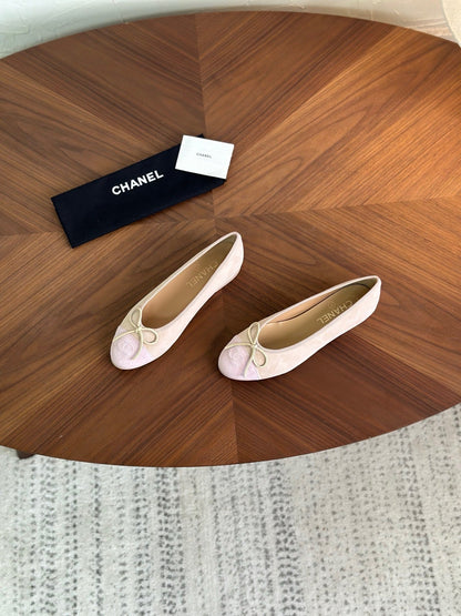 Chanel 2026 Ballet Flat Lambskin And Suede 907860
