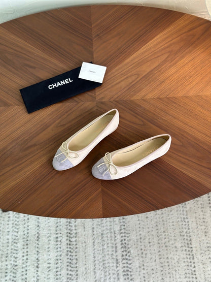 Chanel 2026 Ballet Flat Lambskin And Suede 907860