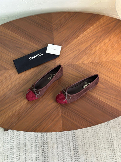 Chanel 2026 Ballet Flat Lambskin And Suede 907860