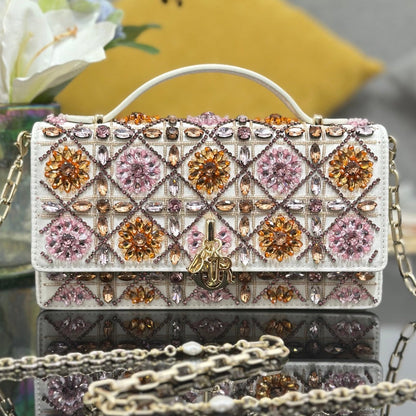 Dior 2026 Beaded My Dior Bag 21cm Leather