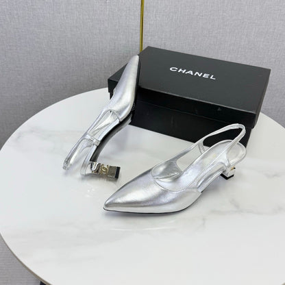 Chanel 2026 Slingback 50mm Patent Leather 904478