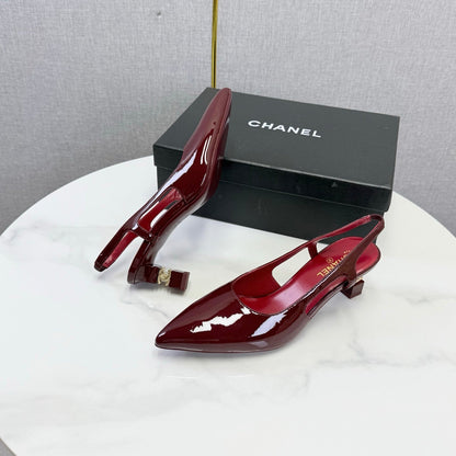 Chanel 2026 Slingback 50mm Patent Leather 904478
