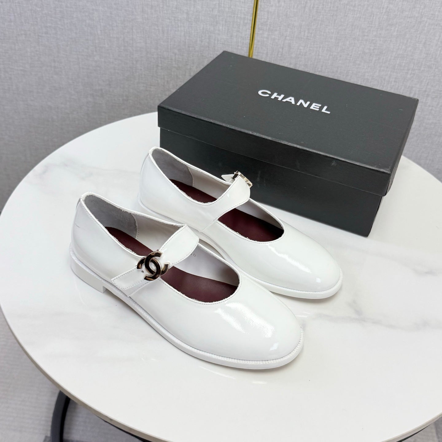 Chanel 2026 Ballet Flat Glossy Leather 904496