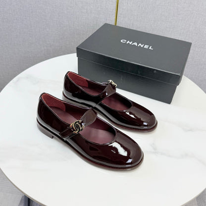 Chanel 2026 Ballet Flat Glossy Leather 904496