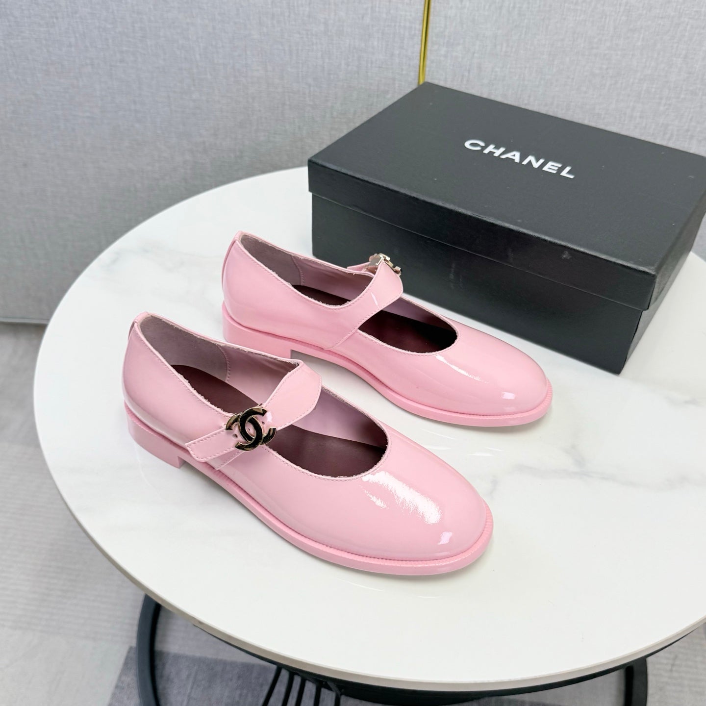 Chanel 2026 Ballet Flat Glossy Leather 904496