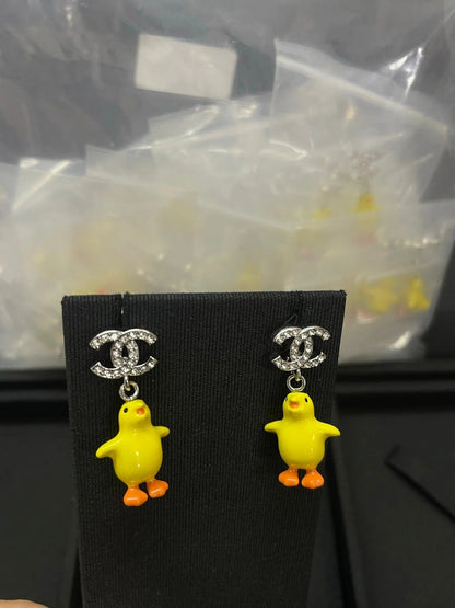 Chanel Double C Chicken Earrings