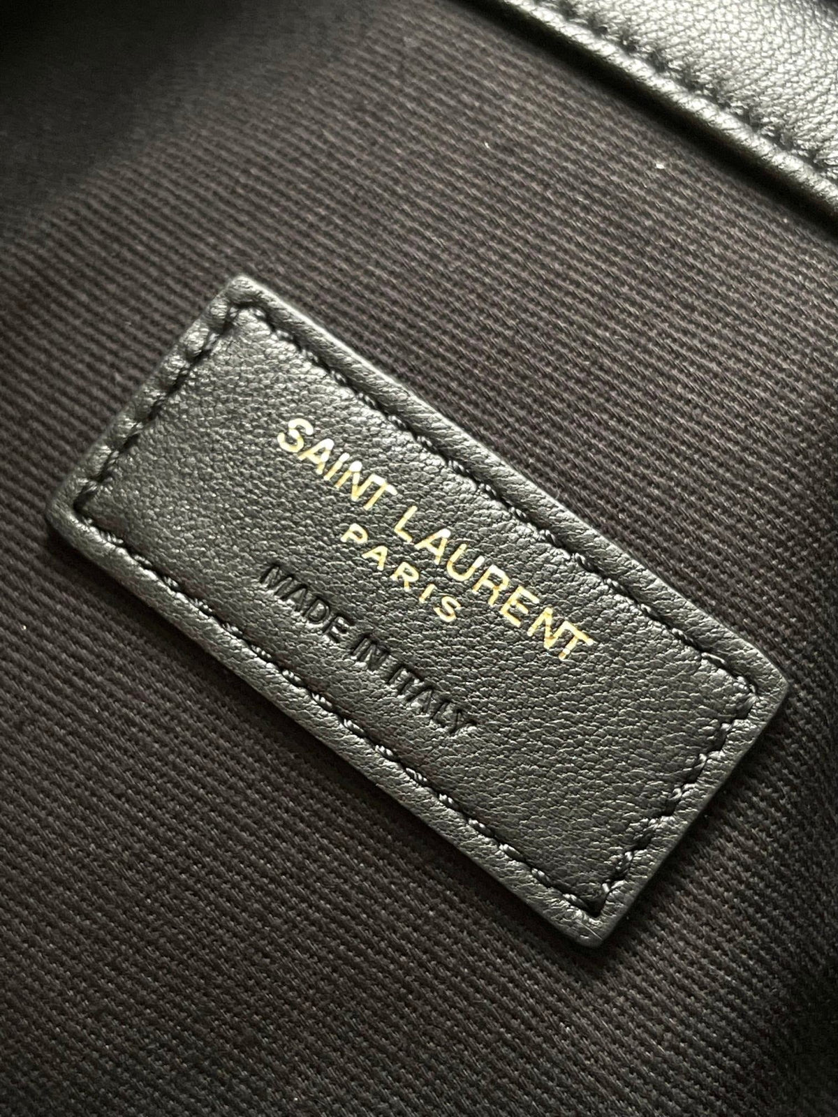 YSL 2026 Saint Laurent Puffer Tote Bag 33cm Black Calfskin