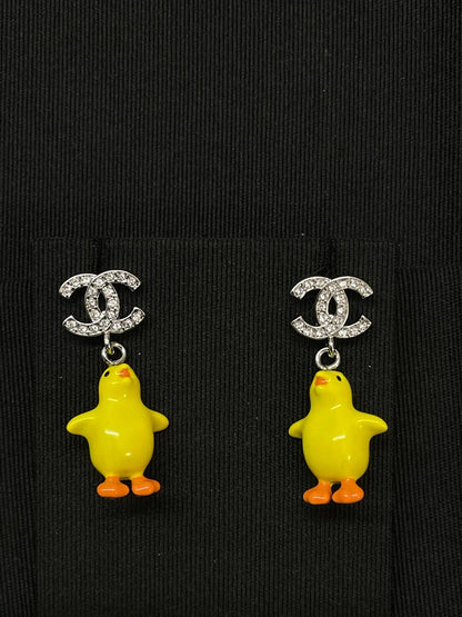 Chanel Double C Chicken Earrings