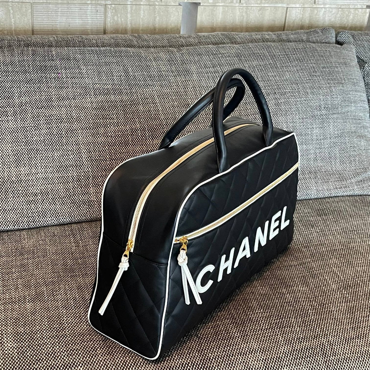 Chanel 2026 Bowling Boston Travel Bag 46cm Lambskin