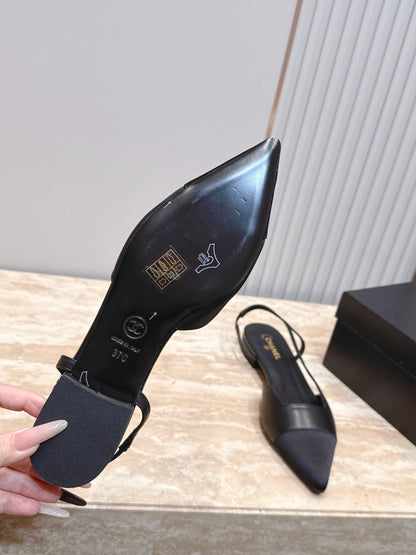 Chanel 2026 Slingback Fabric Calfskin 898954