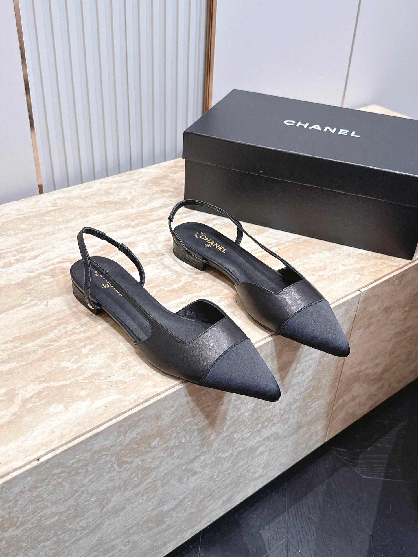 Chanel 2026 Slingback Fabric Calfskin 898954