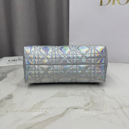 Dior 2026 Jolie Top Handle Mini Chain Handbag 18.5cm Grained Calfskin