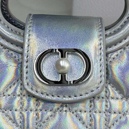 Dior 2026 Jolie Top Handle Mini Chain Handbag 18.5cm Grained Calfskin