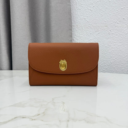 Dior 2026 Medaillon Envelope Bag 20.5cm Calfskin 158554