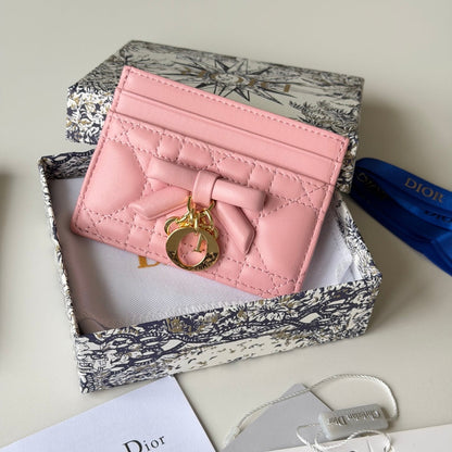 Dior 2026 Freesia Wallet and Card Holder Lambskin 156789
