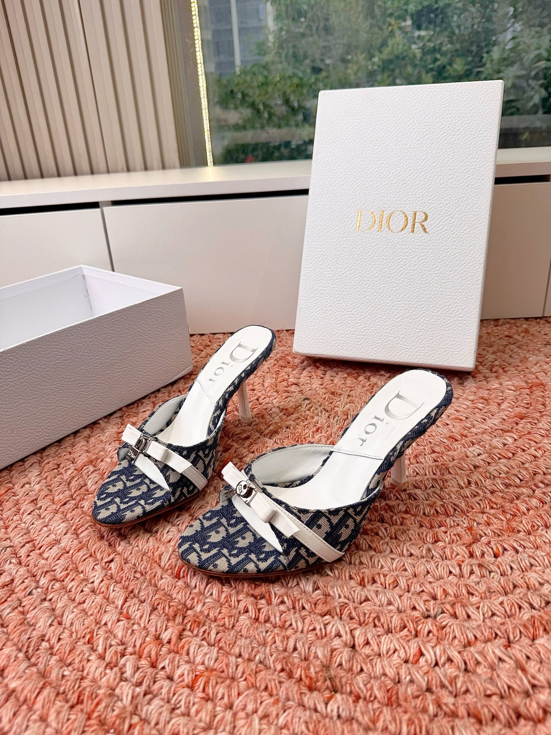 Dior 2026 Cross-Strap Sandal 70mm Canvas Leather 846603