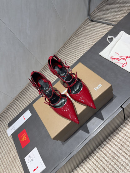 CL 26SS High Heel Pump 100 Red Patent Leather 613871