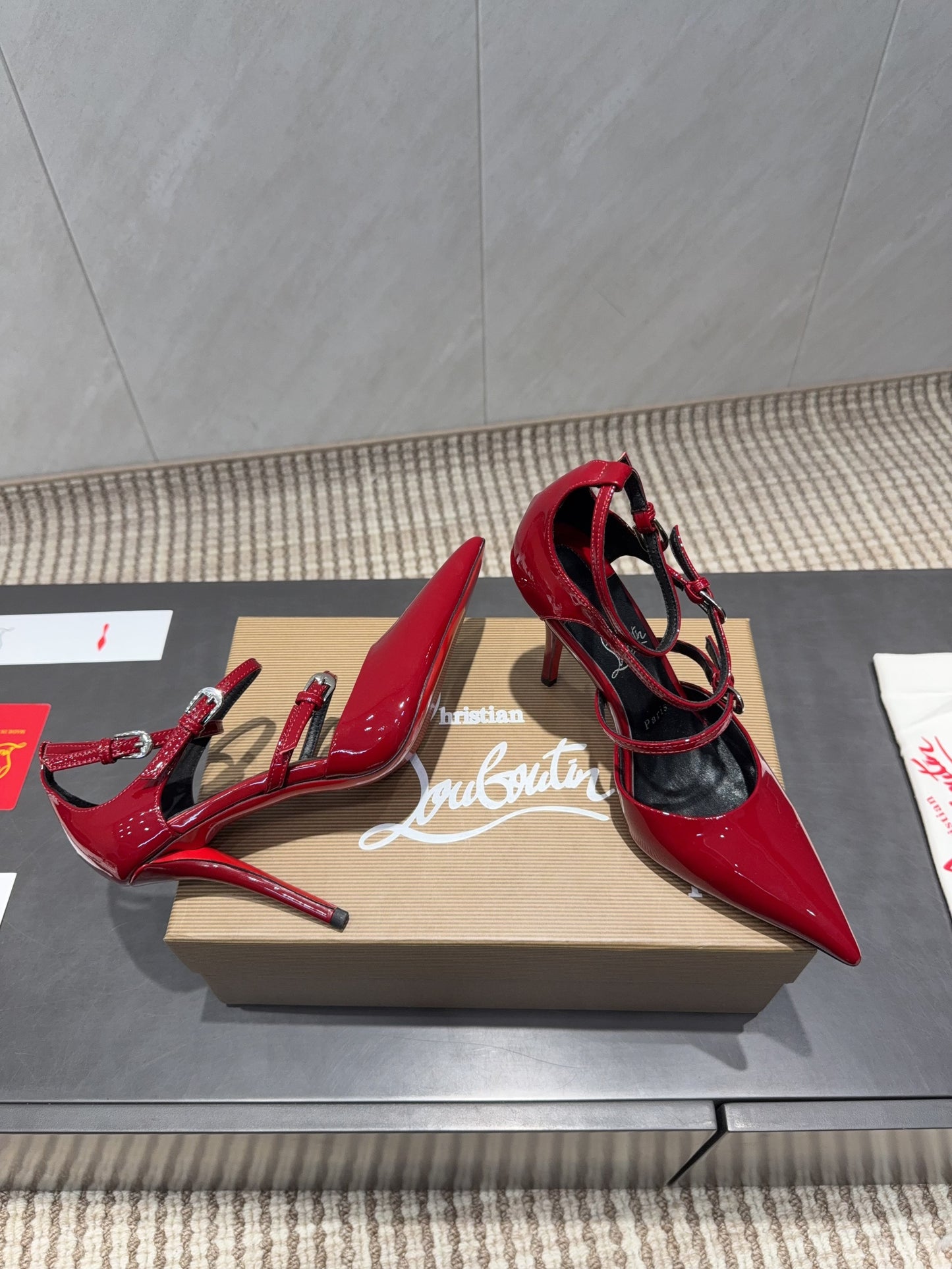 CL 26SS High Heel Pump 100 Red Patent Leather 613871