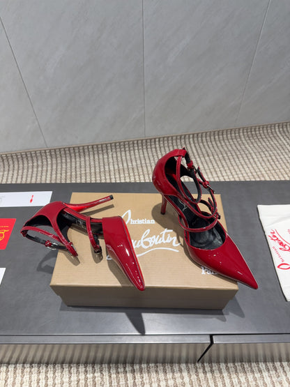 CL 26SS High Heel Pump 100 Red Patent Leather 613871