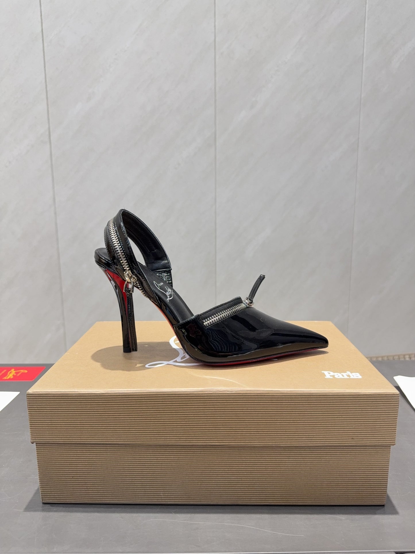 CL 26SS Slingback 100 Black Patent Leather 613787
