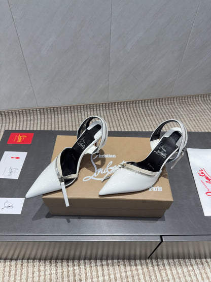 CL 26SS Slingback 100 White Patent Leather 613788